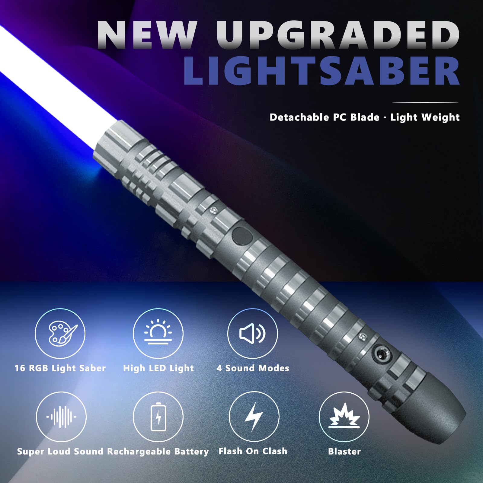 Amazon.com: YDDSABER Duel Lightsaber,RGB 16 Colors 4 Sound Fonts